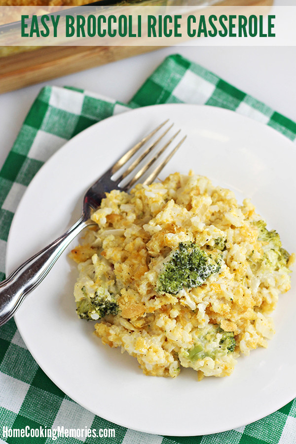 Broccoli Rice Casserole Recipe
 Easy Broccoli Rice Casserole Recipe Home Cooking Memories