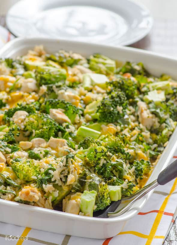 Broccoli Rice Casserole Recipe
 Healthy Chicken Broccoli Rice Casserole iFOODreal