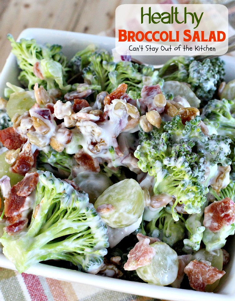 Broccoli Salad Healthy
 Healthy Broccoli Salad Can t Stay Out of the Kitchen