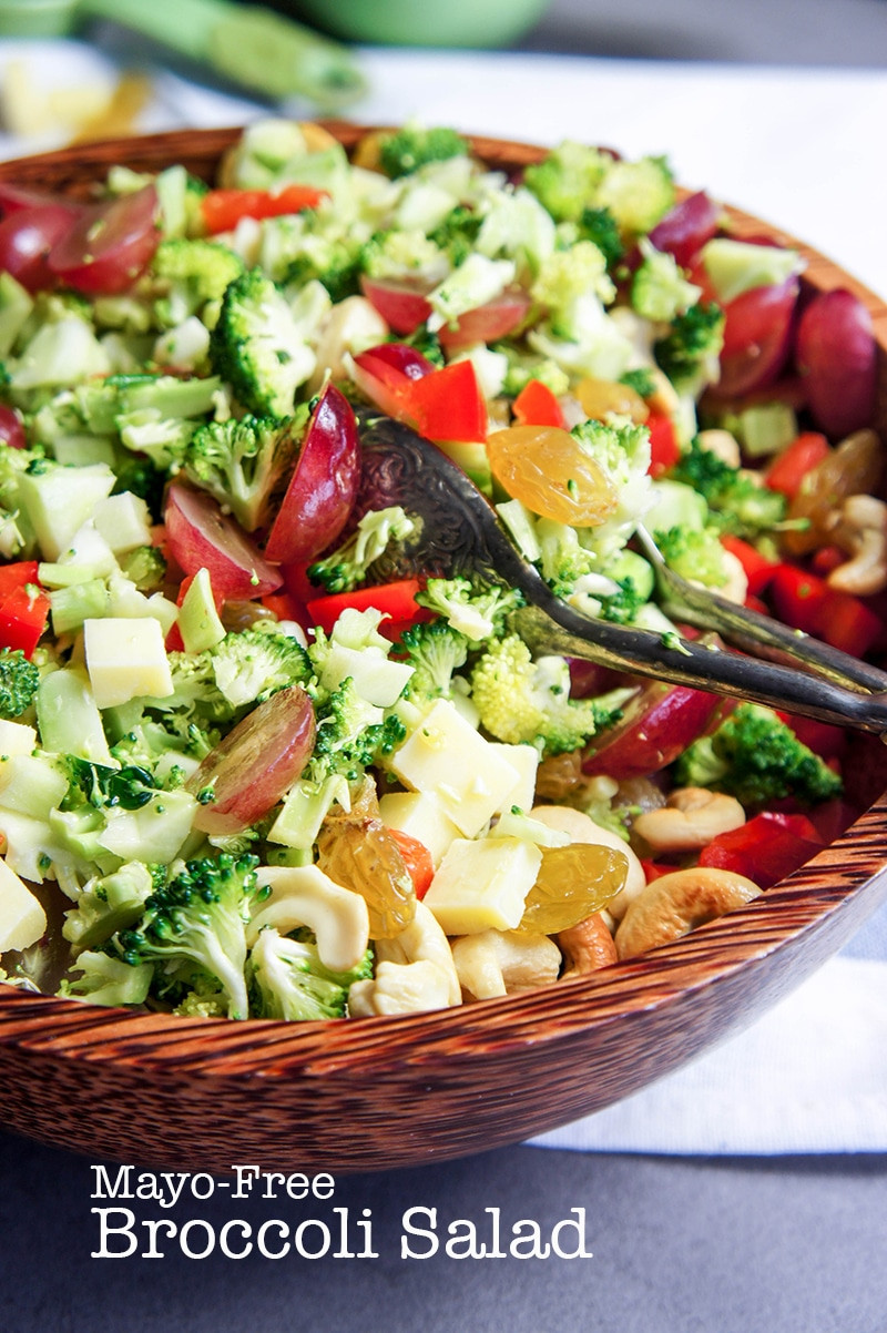 Broccoli Salad No Mayo
 healthy broccoli salad recipe no mayo