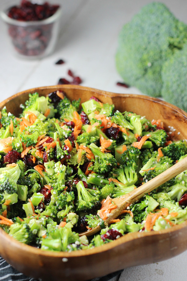 Broccoli Salad No Mayo
 Honey Sesame Broccoli Salad Two Ways Worth Cooking