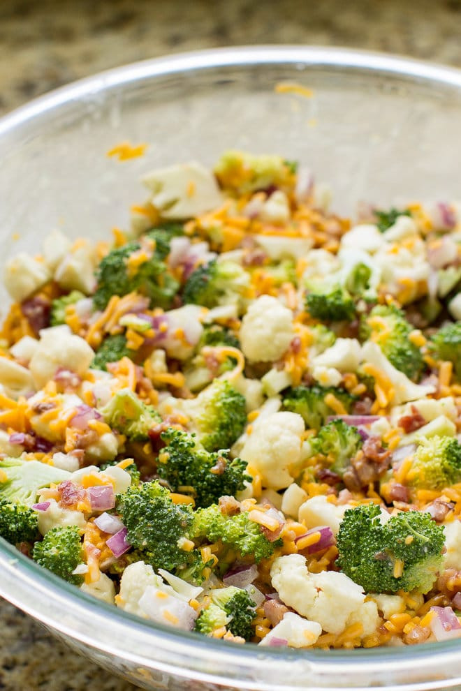 Broccoli Salad With Bacon
 Broccoli Salad with Bacon and Cheese