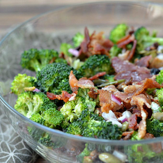 Broccoli Salad With Bacon
 Broccoli Salad Recipe with Bacon Pumpkin Seeds and Dried