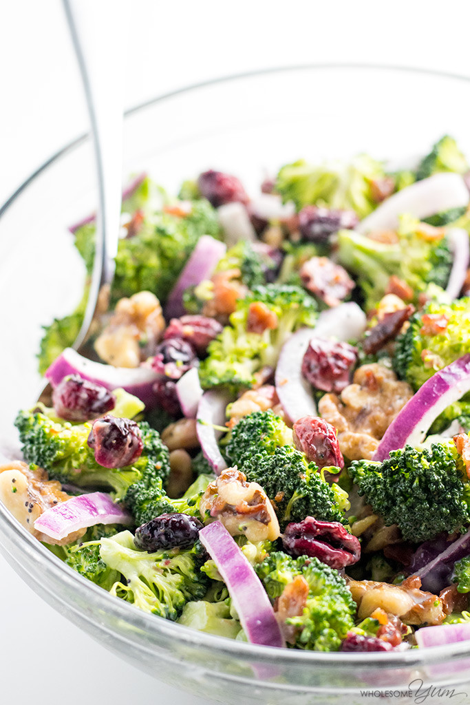 Broccoli Salad With Bacon
 Easy Broccoli Cranberry Salad Recipe VIDEO