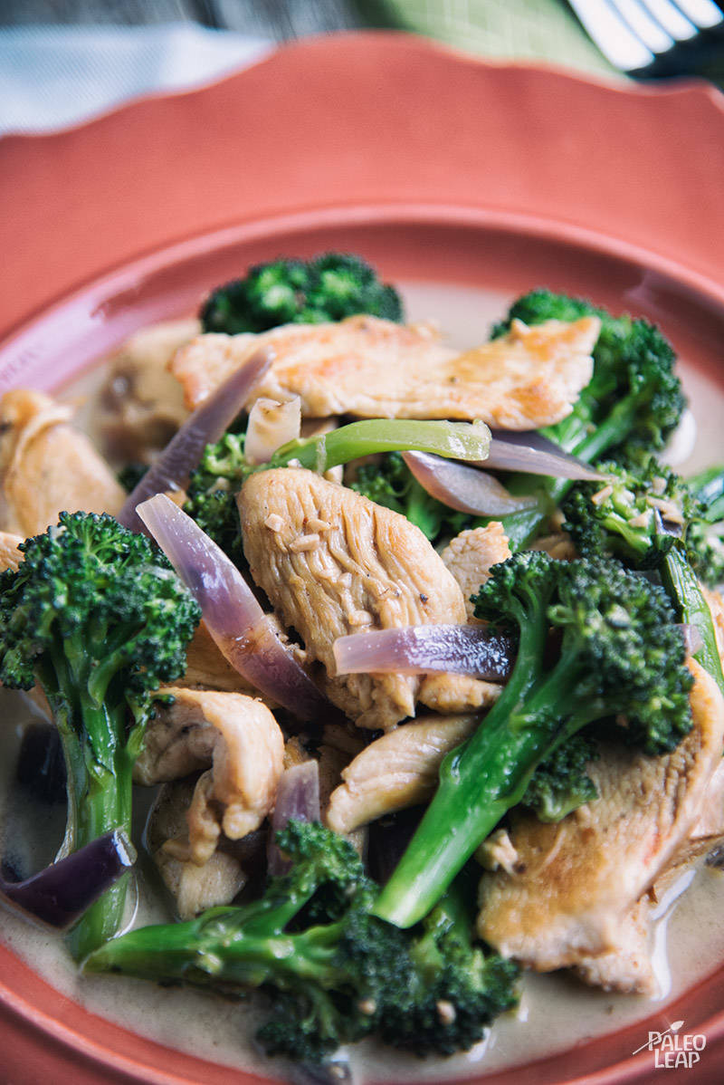 Broccoli With Garlic Sauce
 Chicken and Broccoli with Creamy Garlic Sauce