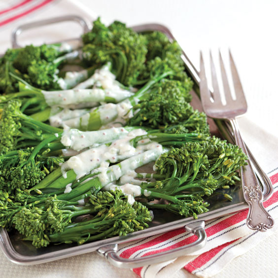 Broccoli With Garlic Sauce
 Broccoli with Garlic Cream Sauce Paula Deen Magazine