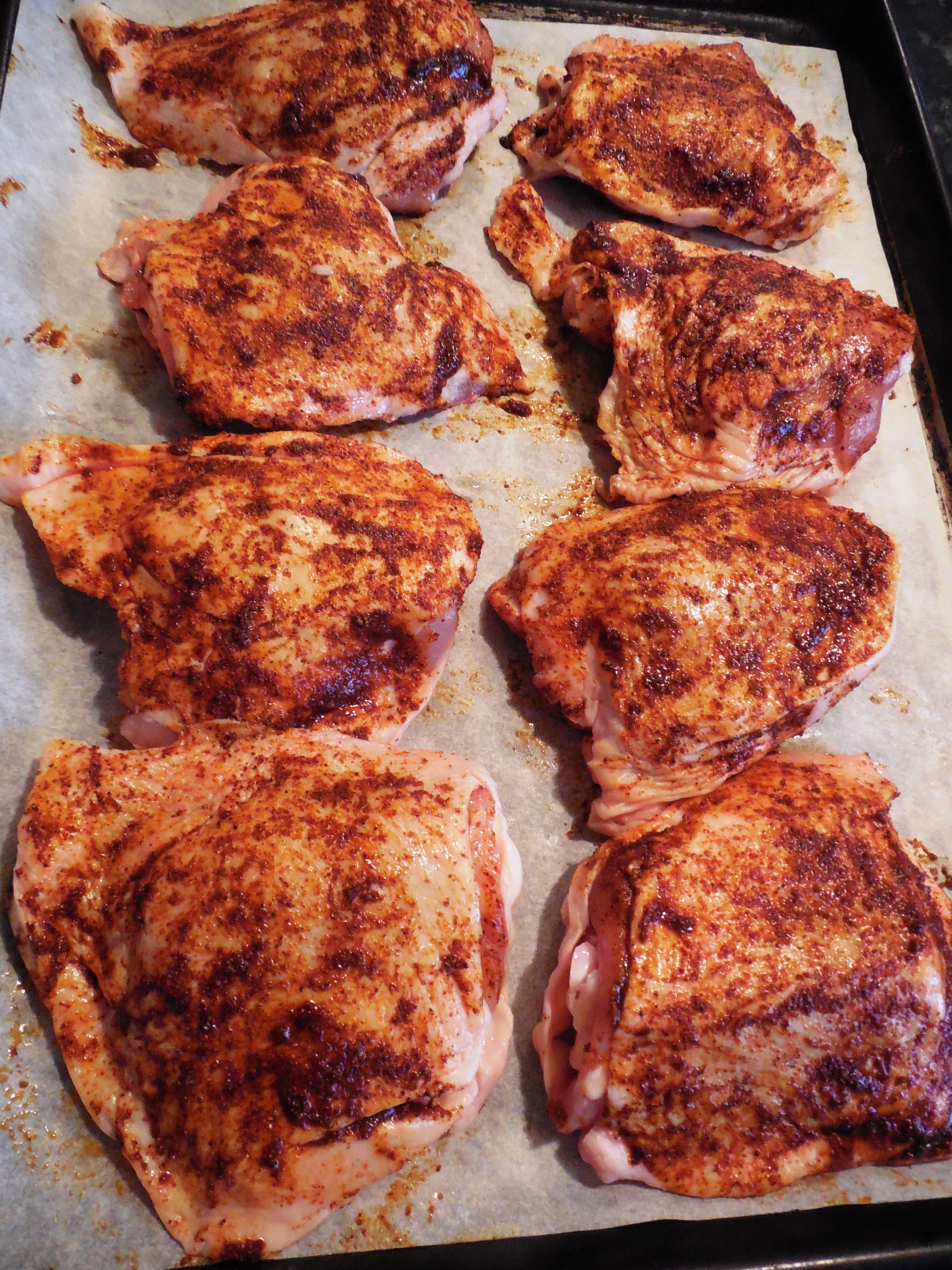 Broil Chicken Thighs
 Savory Honey Brushed Chicken Thighs