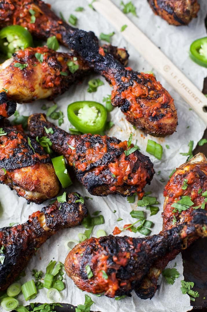 Broiled Chicken Legs
 Moroccan Harissa Grilled Chicken Legs