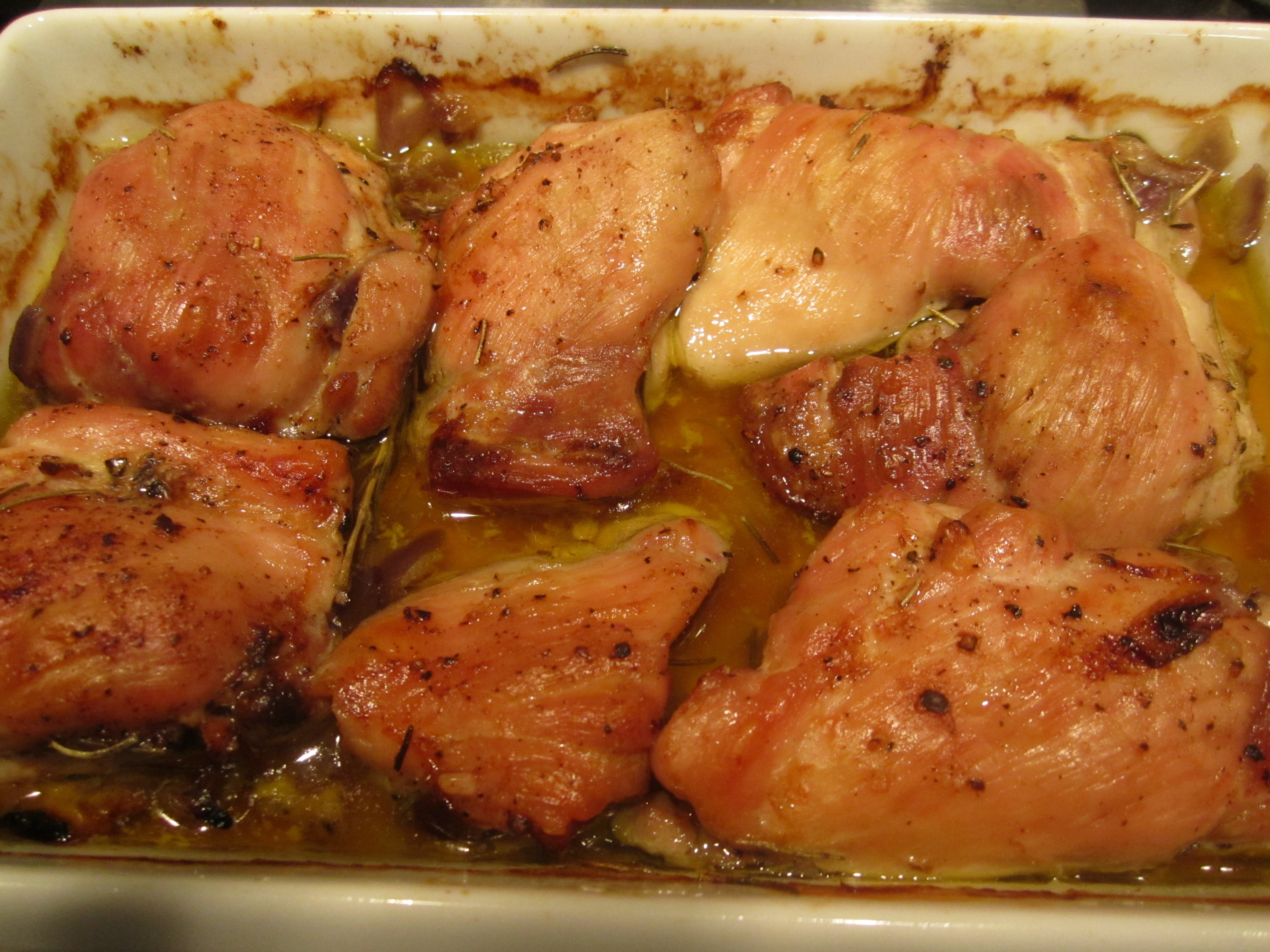 Broiled Chicken Thighs
 Beppi’s Broiled Chicken Thighs with Rosemary