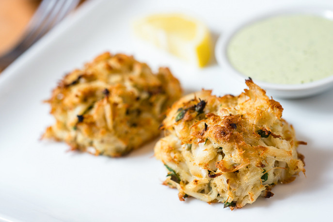 Broiled Crab Cakes
 Broiled Maryland Crabcakes with Creamy Herb Sauce