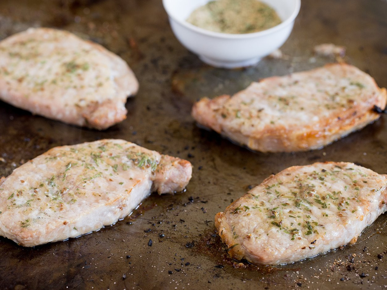 Broiled Pork Chops
 broil pork chops without broiling pan