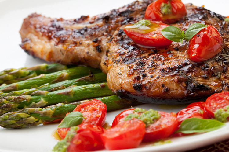 Broiled Pork Chops
 Grilled Pork Chops with Asparagus and Pesto