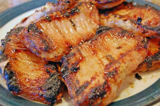 Broiled Pork Chops
 Honey Mustard Grilled Pork Chops Eat at Home