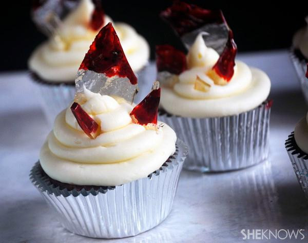 Broken Glass Cupcakes
 Creepy as hell bloody broken glass cupcakes for Halloween