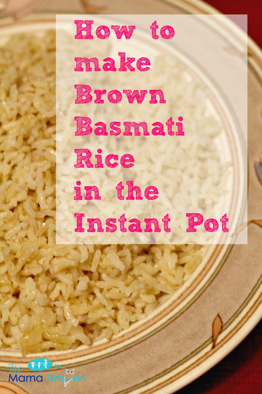 Brown Basmati Rice Recipe
 How to Make Brown Basmati Rice in the Instant Pot [VIDEO]