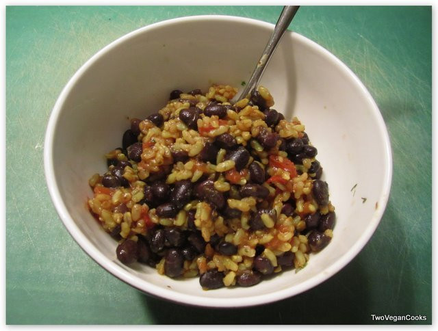 Brown Rice And Black Beans
 brown rice with black beans