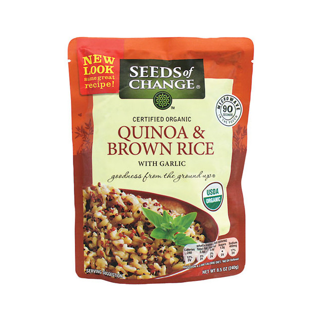 Brown Rice And Quinoa
 Seeds of Change Quinoa and Whole Grain Brown Rice 8 5 oz