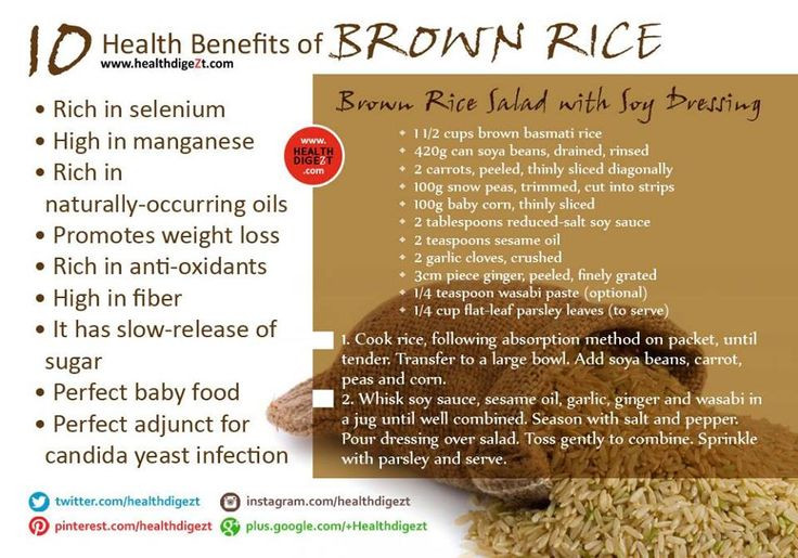 Brown Rice Benefits
 1000 images about Healthy Food on Pinterest