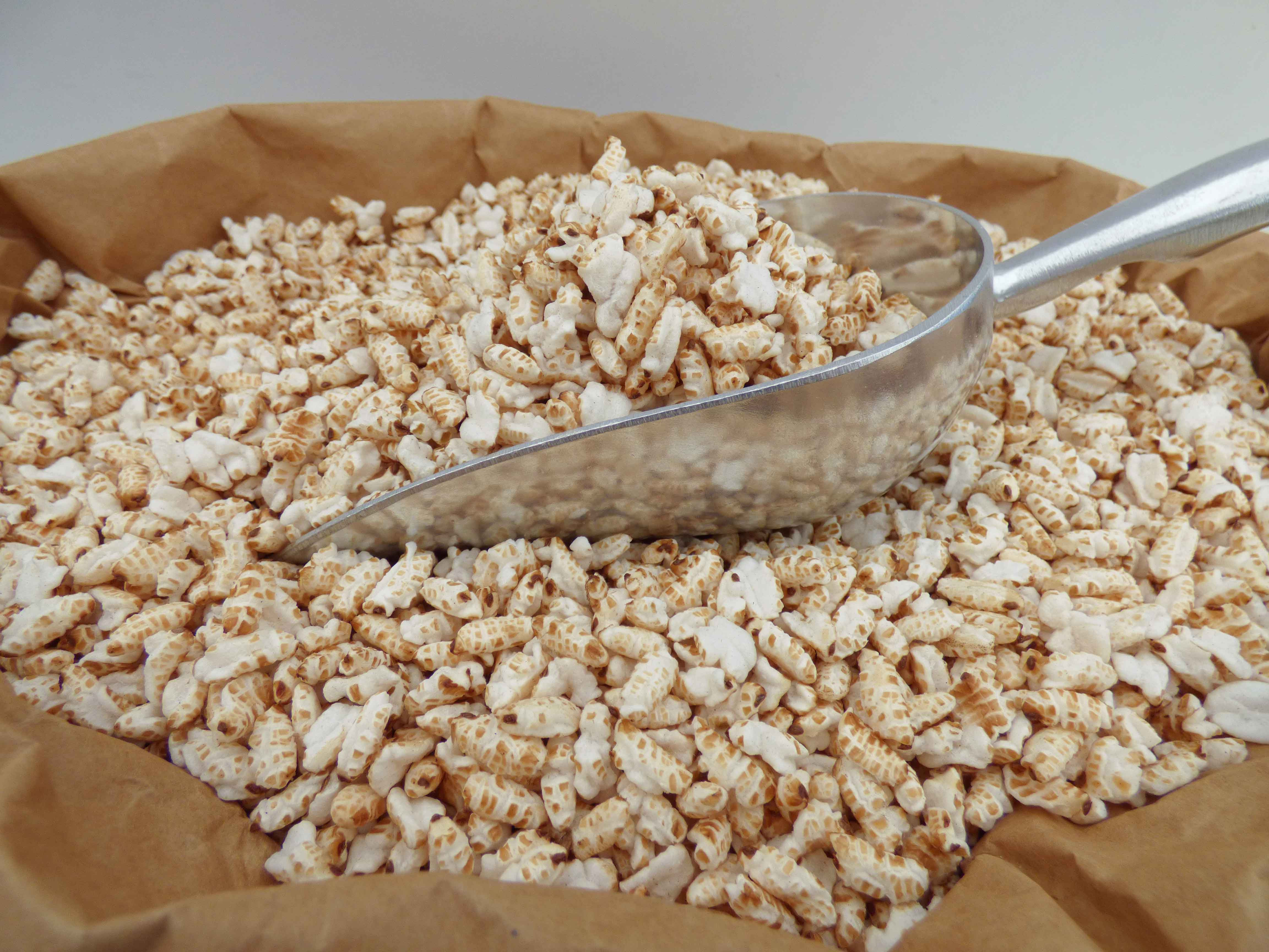 Brown Rice Cereal
 Organic Puffed Brown Rice 100kg Bulk Cereal Manufacturer