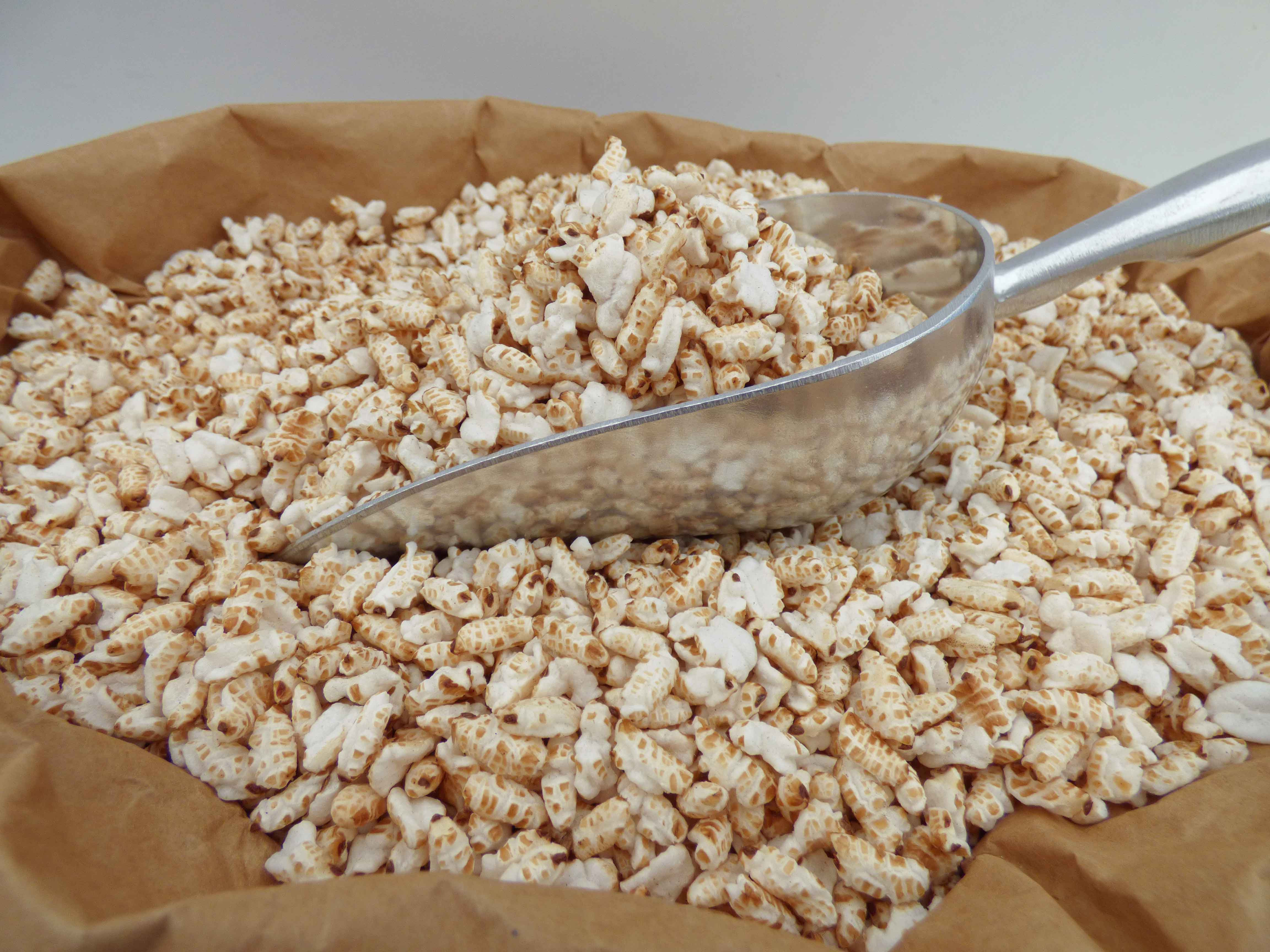 Grain rounds. Puffed Rice. Puffed Rice çommerçial. Crisp puffed Rice. Rice based Cereal.