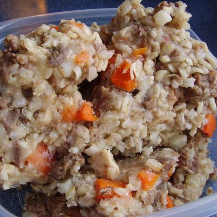 Brown Rice For Dogs
 Potatoes brown rice carrots & chicken broth