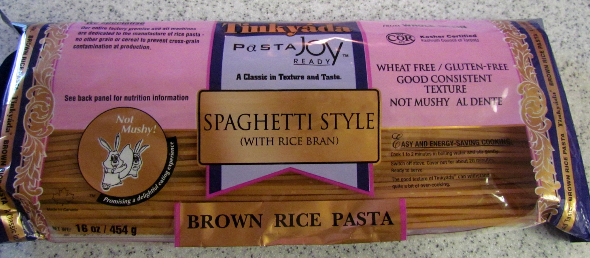 Brown Rice Pasta
 Tinkyada Brown Rice Pasta Nutrition Info Nutrition Ftempo