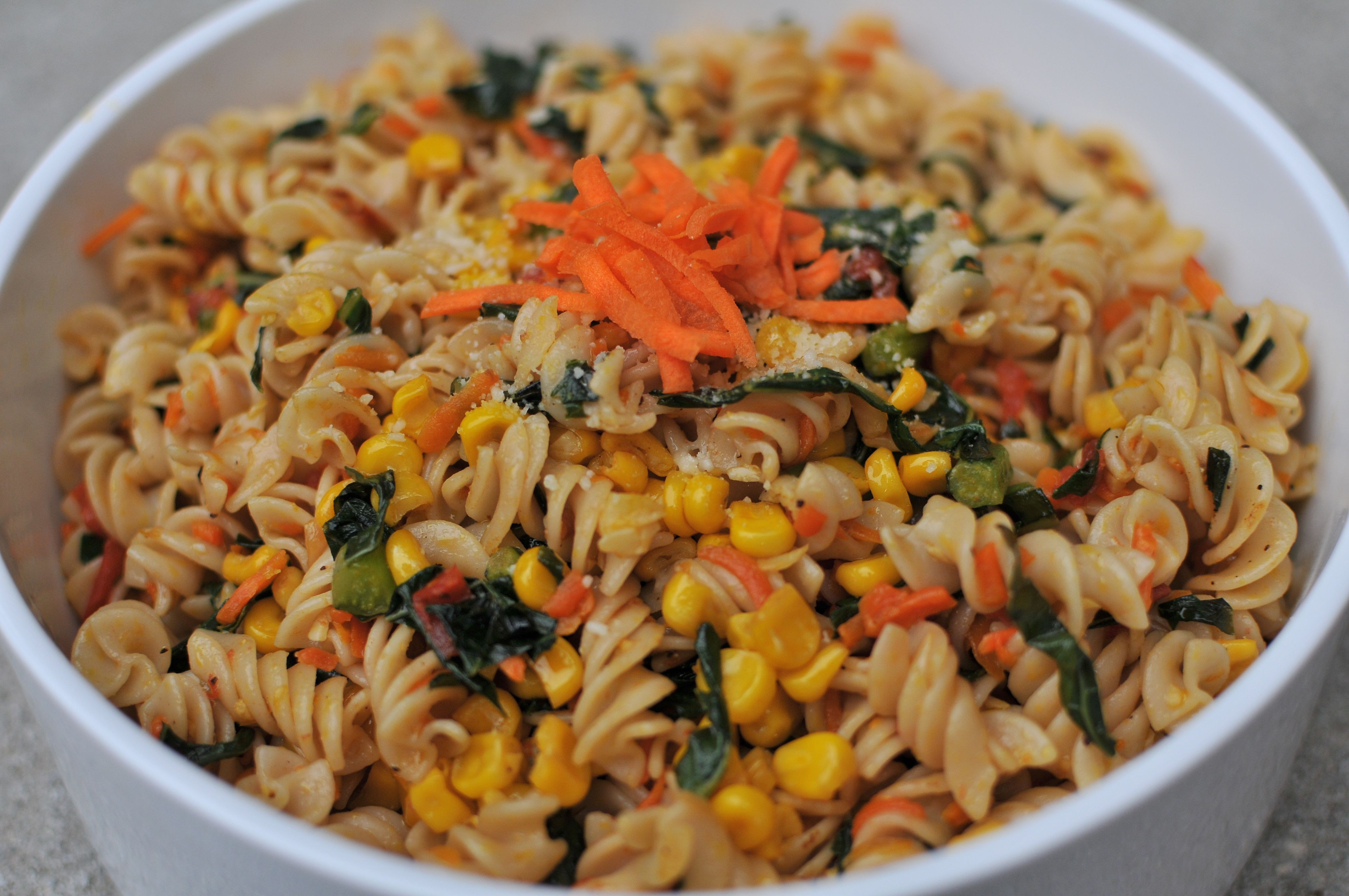 Brown Rice Pasta
 BROWN RICE PASTA WITH A RAINBOW OF VEGGIES