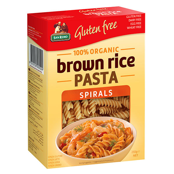 Brown Rice Pasta
 Brown Rice Spirals San Remo