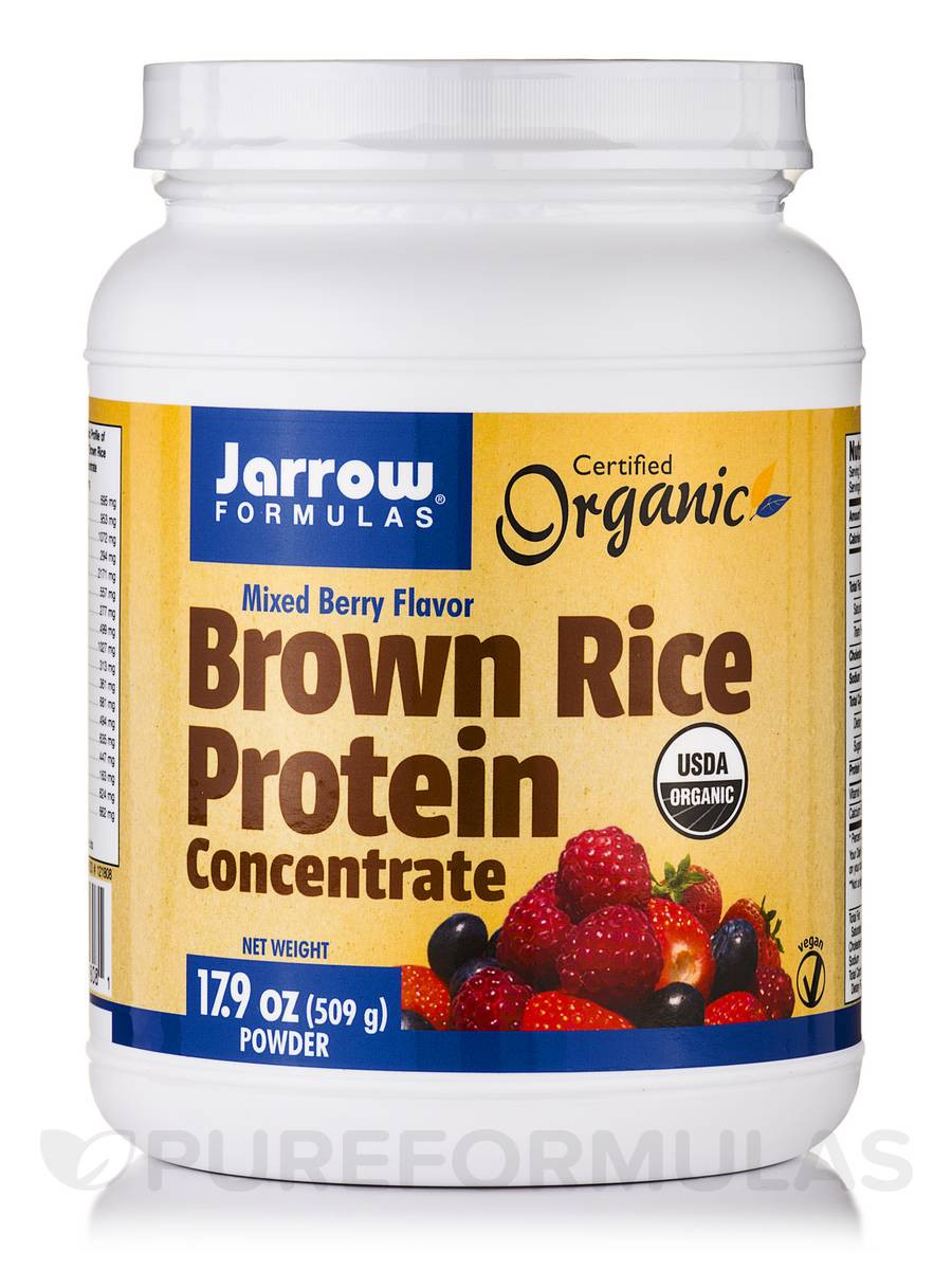 Brown Rice Protein
 Brown Rice Protein Concentrate Berry 17 9 oz 509 Grams