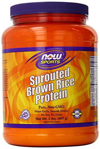 Brown Rice Protein
 Now Foods Sprouted Brown Rice Protein 2 Pound