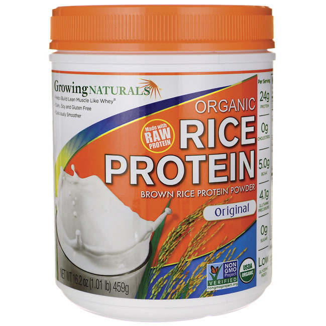 Brown Rice Protein
 Growing Naturals Organic Brown Rice Protein Powder