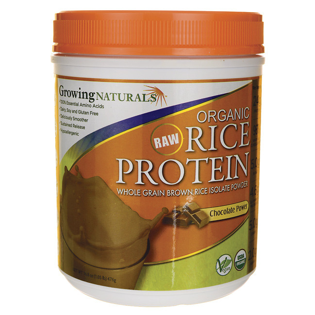 Brown Rice Protein
 Growing Naturals Organic Brown Rice Protein Powder