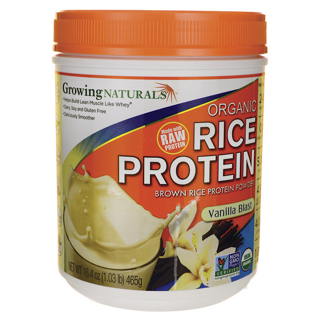 Brown Rice Protein
 Growing Naturals Organic Brown Rice Protein Powder