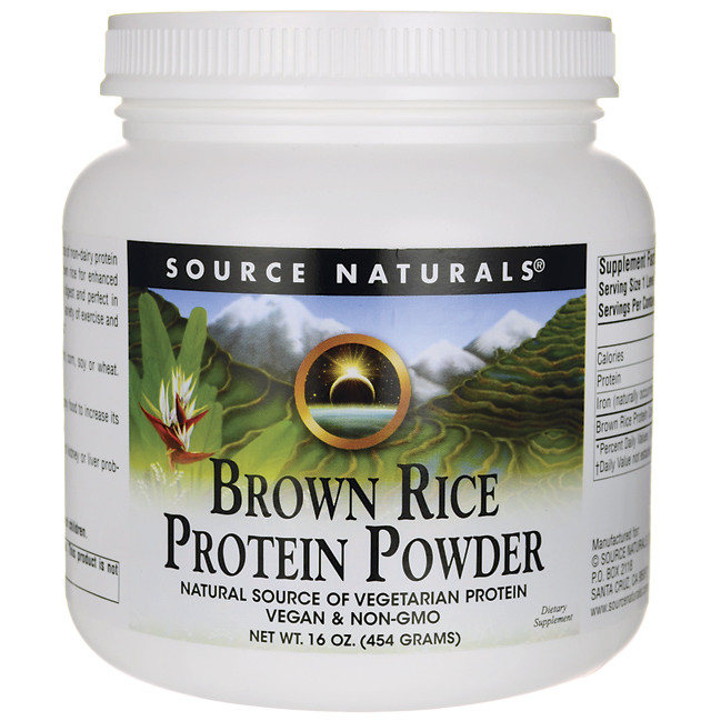 Brown Rice Protein
 Source Naturals Brown Rice Protein Powder 16 oz 454 grams