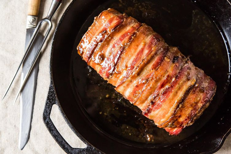 Brown Sugar Pork Loin
 Bacon Wrapped Brown Sugar Pork Loin Recipe on Food52