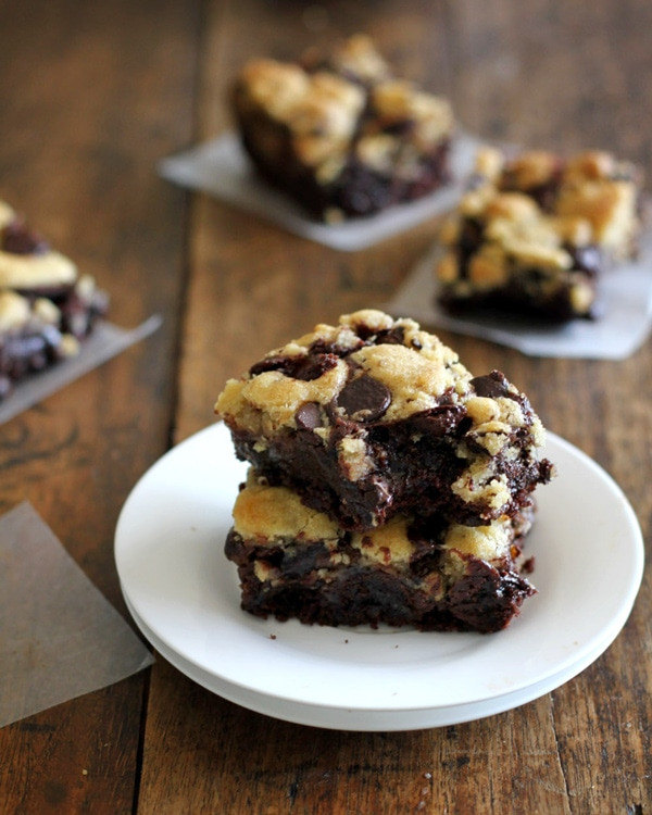 Brownie Cookies Recipe
 Chocolate Chip Cookie Brownies Recipe Pinch of Yum