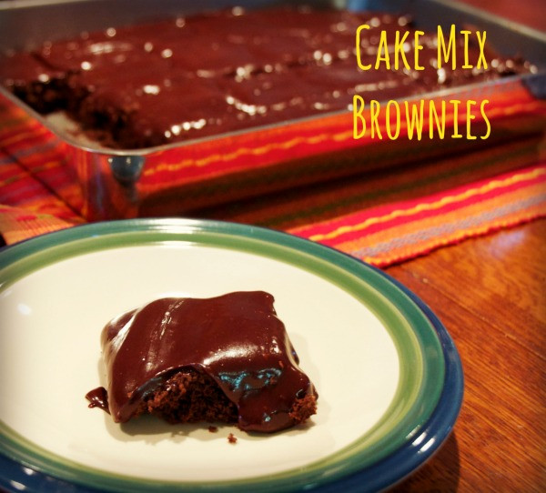 Brownies From Cake Mix
 Cake Mix Brownies Beyer Beware