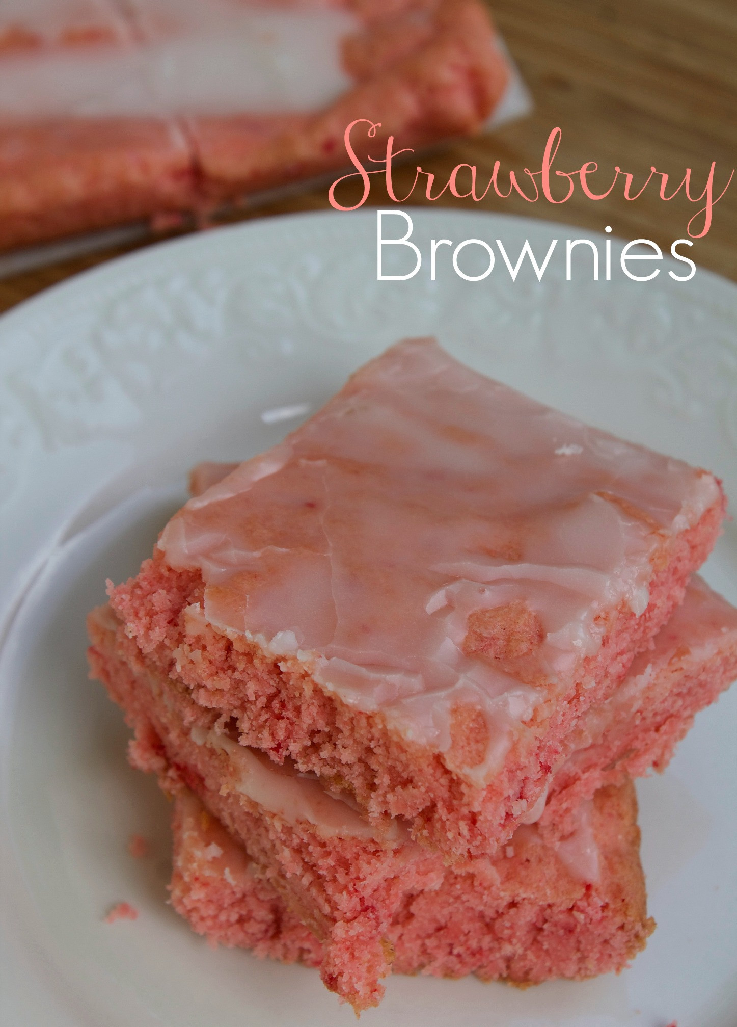 Brownies From Cake Mix
 Strawberry Brownies Recipe
