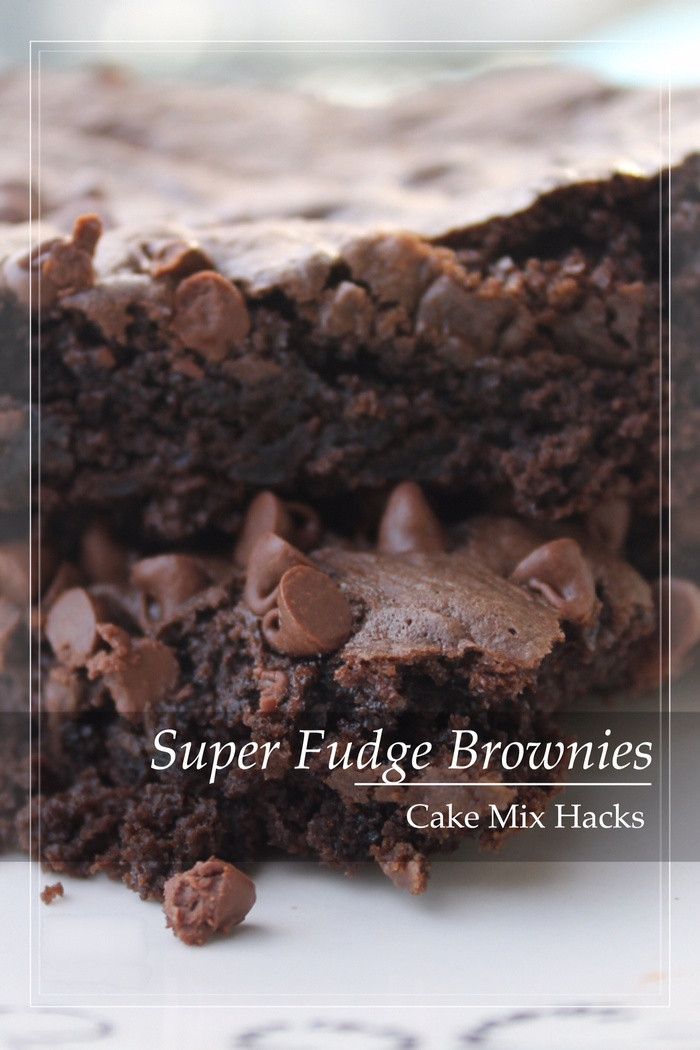 Brownies From Cake Mix
 Cake Mix Hacks Super Fudge Brownie Recipe