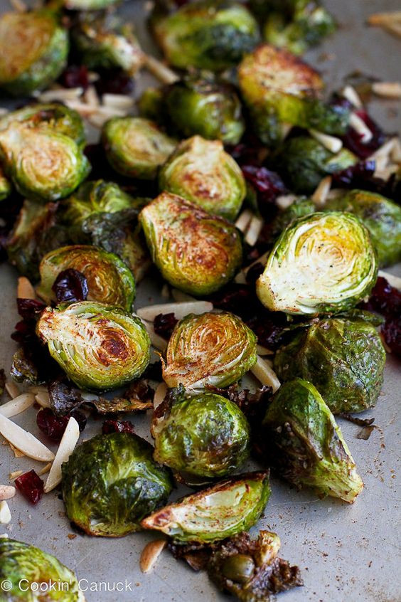 Brussels Sprouts Thanksgiving Side Dishes
 Cinnamon Roasted Brussels Sprouts with Toasted Almonds