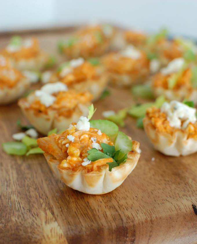 Buffalo Chicken Appetizers
 Buffalo Chicken Hummus Bites A Cedar Spoon