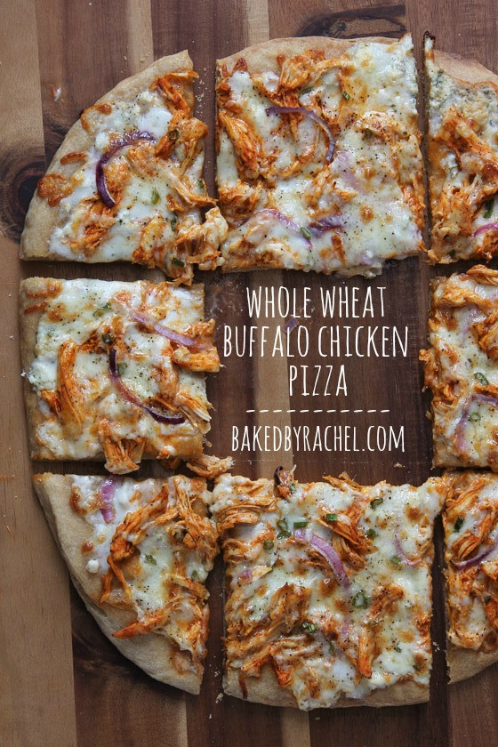 Buffalo Chicken Pizza Recipe
 Baked by Rachel Thin Crust Two Cheese White Pizza