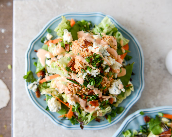 Buffalo Chicken Salad
 Crunchy Buffalo Chicken Salads