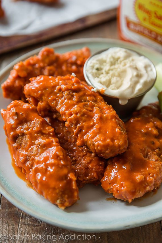 Buffalo Chicken Tenders
 Crispy Baked Buffalo Chicken Fingers Sallys Baking Addiction