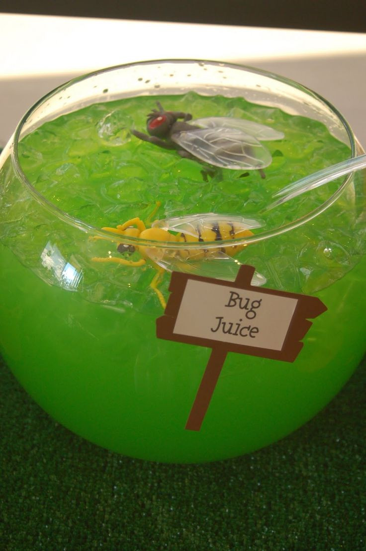 Bug Juice Drink
 halloween theme birthday party