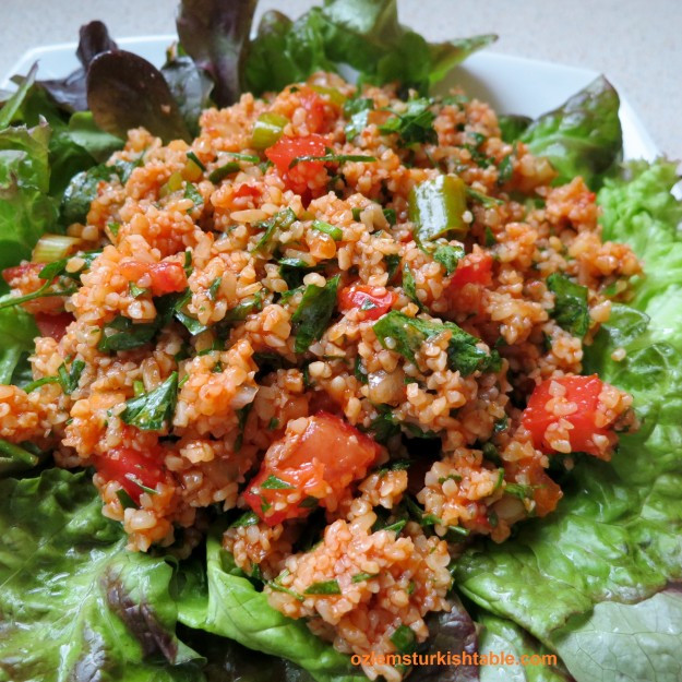 Bulgur Wheat Salads
 Spicy Bulgur Wheat Salad with pomegranate molasses Kisir