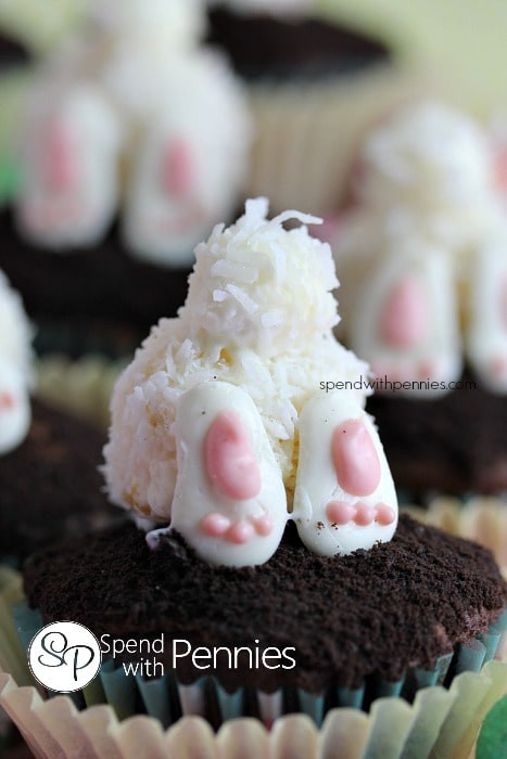 Bunny Butt Cupcakes
 Bunny Butt Easter Cupcakes Spend With Pennies