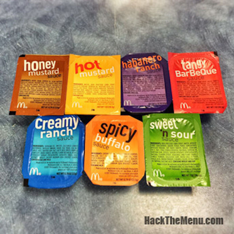 Burger King Dipping Sauces
 En images les menus secrets des fast foods donnent envie