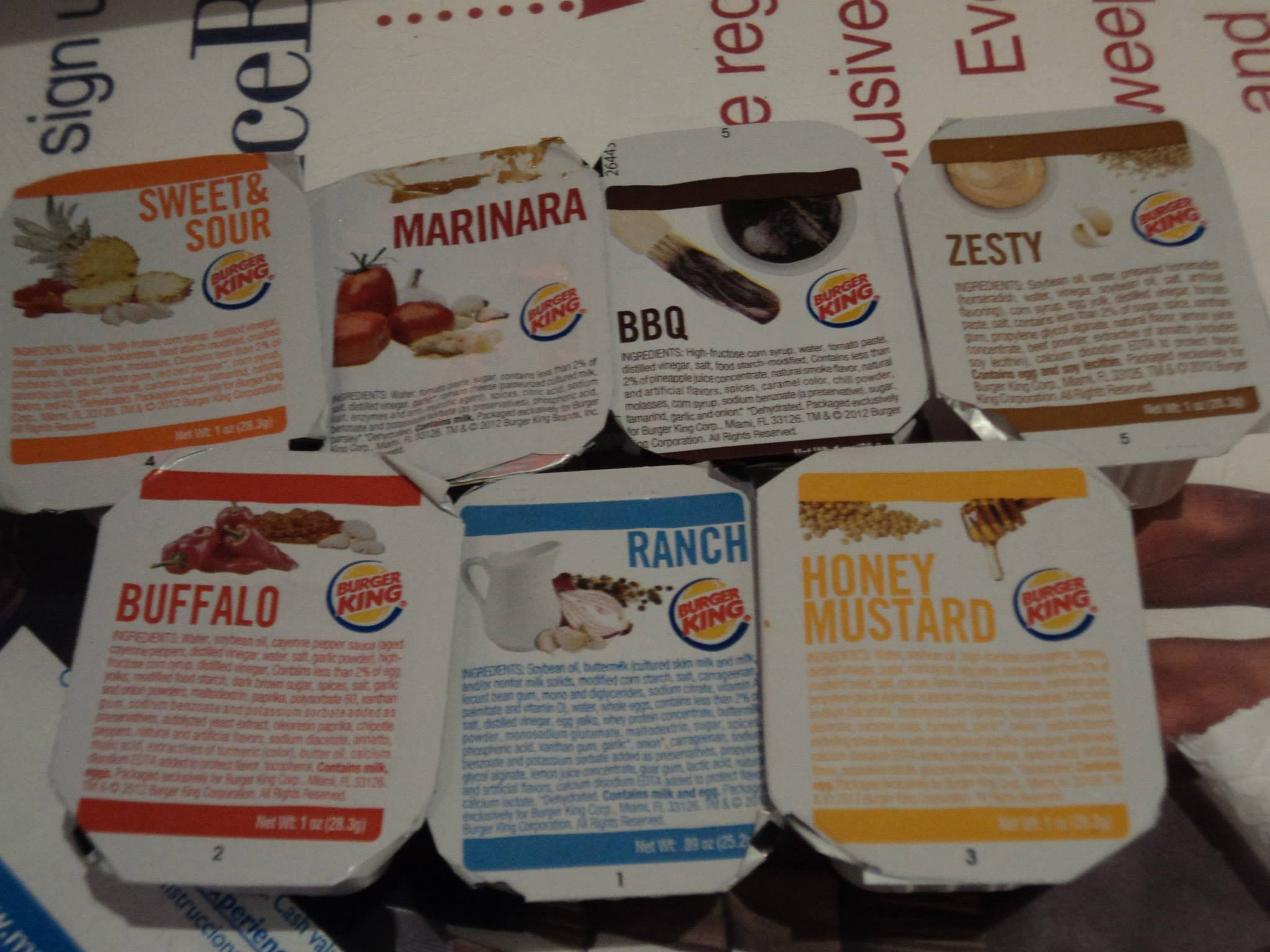 Burger King Dipping Sauces
 burger king sauces