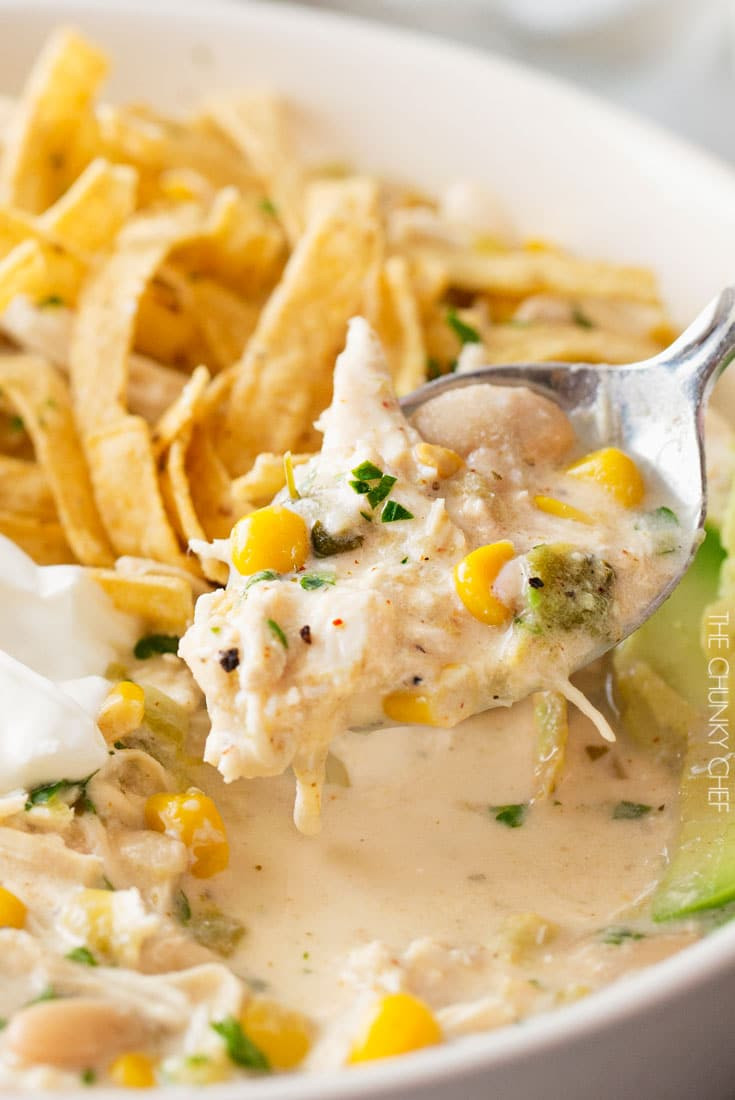 Bush'S White Chicken Chili
 Creamy Crockpot White Chicken Chili The Chunky Chef